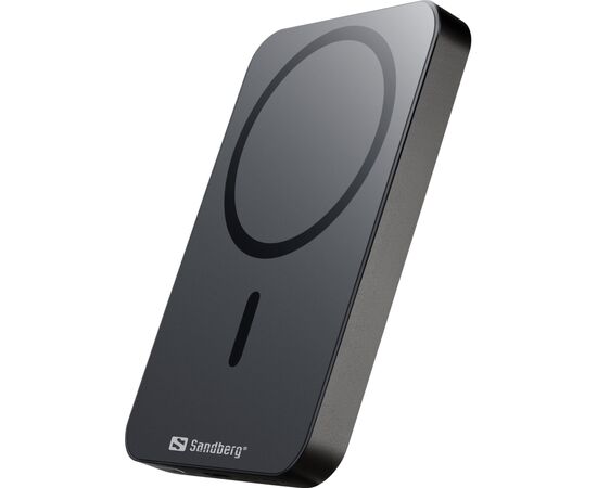 Батарея универсальная Sandberg 5000mAh 20W Magnetic Wireless Qi 15W (420-96), изображение 2 Батарея универсальная Sandberg 5000mAh 20W Magnetic Wireless Qi 15W (420-96), изображение 2