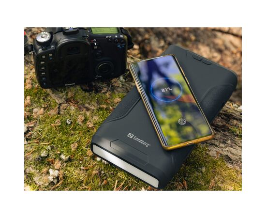 Батарея универсальная Sandberg 72000mAh, Survivor, DC/70W, PD/60W, QC3.0/18W, Cigar Lighter,Wireless (420-64), изображение 6 Батарея универсальная Sandberg 72000mAh, Survivor, DC/70W, PD/60W, QC3.0/18W, Cigar Lighter,Wireless (420-64), изображение 6