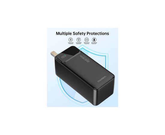 Батарея универсальная Choetech 50000mAh, PD QC/3.0/22.5W, USB-C In/out, 2*USB-A (B732-ACBK), изображение 4 Батарея универсальная Choetech 50000mAh, PD QC/3.0/22.5W, USB-C In/out, 2*USB-A (B732-ACBK), изображение 4