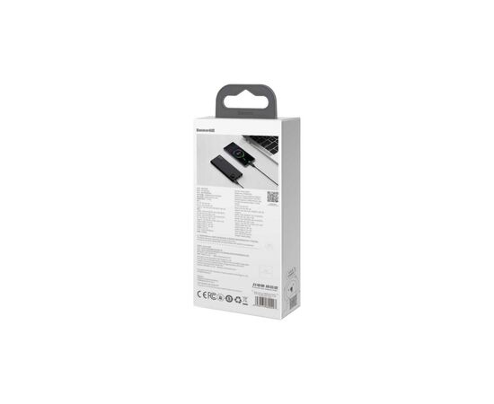 Батарея универсальная Baseus Adaman 10000mAh, PD QC/3.0/22,5W, black (PPAD070001), изображение 7 Батарея универсальная Baseus Adaman 10000mAh, PD QC/3.0/22,5W, black (PPAD070001), изображение 7
