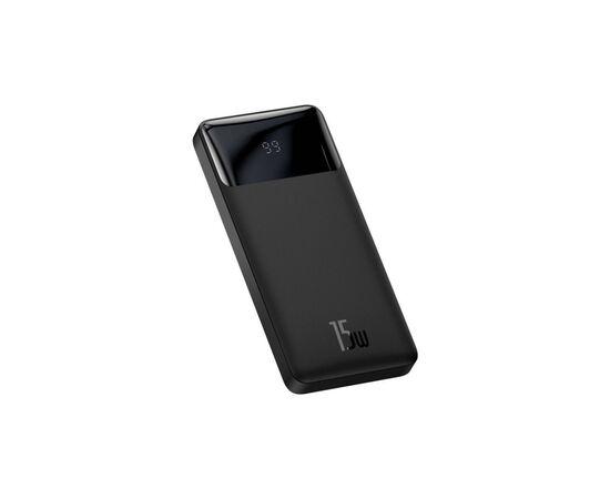 Батарея универсальная Baseus Bipow 10000mAh, 15W, MicroUSB, 2*USB, Type-C, black (PPBD050001), изображение 2 Батарея универсальная Baseus Bipow 10000mAh, 15W, MicroUSB, 2*USB, Type-C, black (PPBD050001), изображение 2