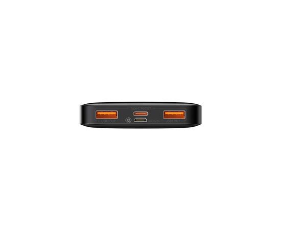 Батарея универсальная Baseus Bipow 10000mAh, 15W, MicroUSB, 2*USB, Type-C, black (PPBD050001), изображение 4 Батарея универсальная Baseus Bipow 10000mAh, 15W, MicroUSB, 2*USB, Type-C, black (PPBD050001), изображение 4