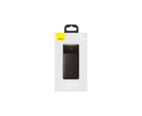 Батарея универсальная Baseus Bipow 10000mAh, 15W, MicroUSB, 2*USB, Type-C, black (PPBD050001), изображение 5 Батарея универсальная Baseus Bipow 10000mAh, 15W, MicroUSB, 2*USB, Type-C, black (PPBD050001), изображение 5