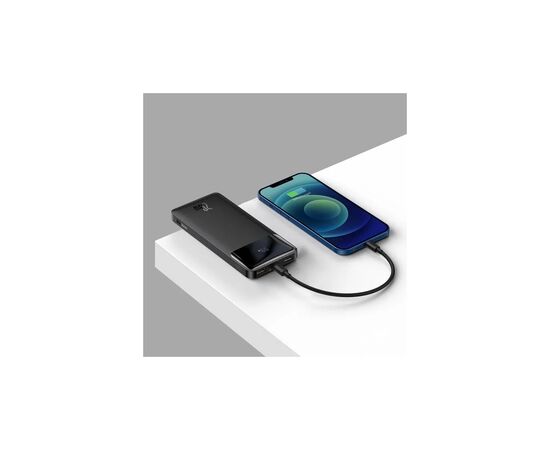 Батарея универсальная Baseus Bipow 10000mAh, 15W, MicroUSB, 2*USB, Type-C, black (PPBD050001), изображение 6 Батарея универсальная Baseus Bipow 10000mAh, 15W, MicroUSB, 2*USB, Type-C, black (PPBD050001), изображение 6