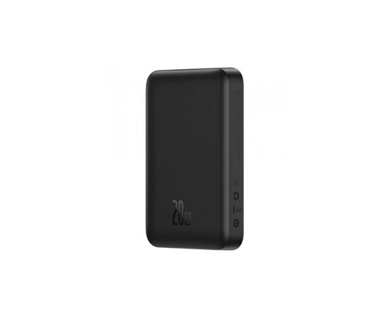 Батарея универсальная Baseus Magnetic Wireless Mini 10000mAh 20W, PD QC, black (PPCX070001), изображение 3 Батарея универсальная Baseus Magnetic Wireless Mini 10000mAh 20W, PD QC, black (PPCX070001), изображение 3