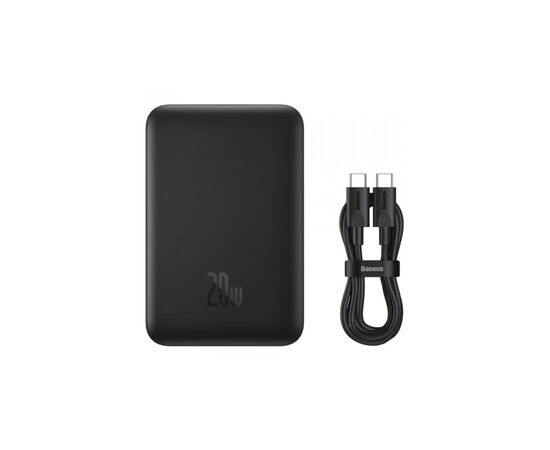 Батарея универсальная Baseus Magnetic Wireless Mini 10000mAh 20W, PD QC, black (PPCX070001), изображение 8 Батарея универсальная Baseus Magnetic Wireless Mini 10000mAh 20W, PD QC, black (PPCX070001), изображение 8