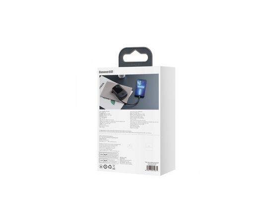 Батарея универсальная Baseus Qpow 20000mAh 20W, PD/3.0, QC/3.0, built-in lightning, black (PPQD060201), изображение 5 Батарея универсальная Baseus Qpow 20000mAh 20W, PD/3.0, QC/3.0, built-in lightning, black (PPQD060201), изображение 5