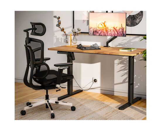 Офісне крісло Mealux S4 Air Black (HF-S4 M/B), зображення 12