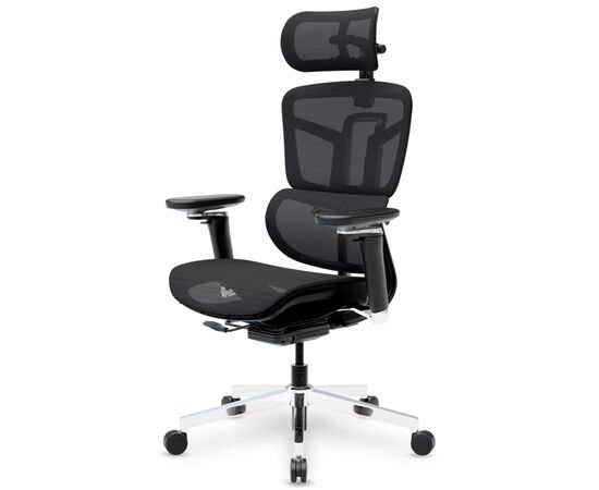 Офісне крісло Mealux S4 Air Black (HF-S4 M/B), зображення 3