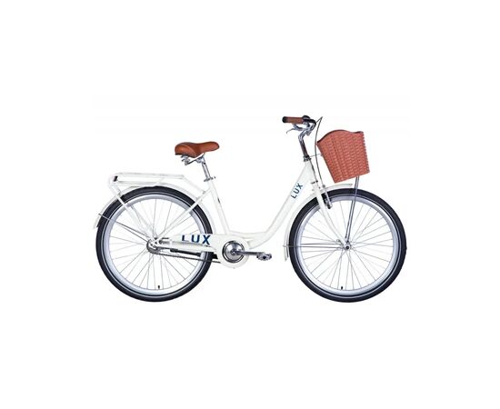 Велосипед Dorozhnik 26" LUX Velosteel рама-17" слонова кістка 2025 (OPS-D-26-331)