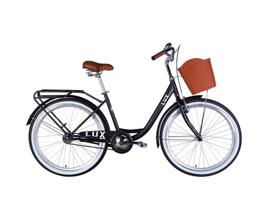 Велосипед Dorozhnik 26" LUX Velosteel рама-17" чорний 2025 (OPS-D-26-293)