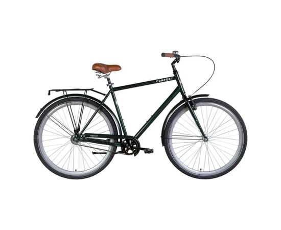 Велосипед Dorozhnik 28" Comfort Male рама-22" темно-зелений 2024 (OPS-D-28-376)