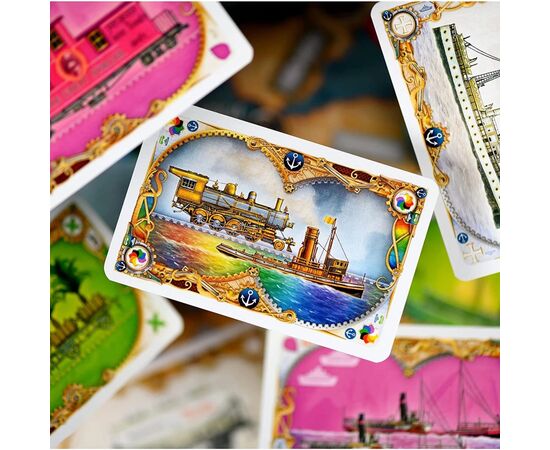 Настольная игра Lord of Boards Билет на поезд: Рельсы и паруса (Ticket to Ride: Rails & Sails) украинский (LOB2333UA), изображение 3 Настольная игра Lord of Boards Билет на поезд: Рельсы и паруса (Ticket to Ride: Rails & Sails) украинский (LOB2333UA), изображение 3