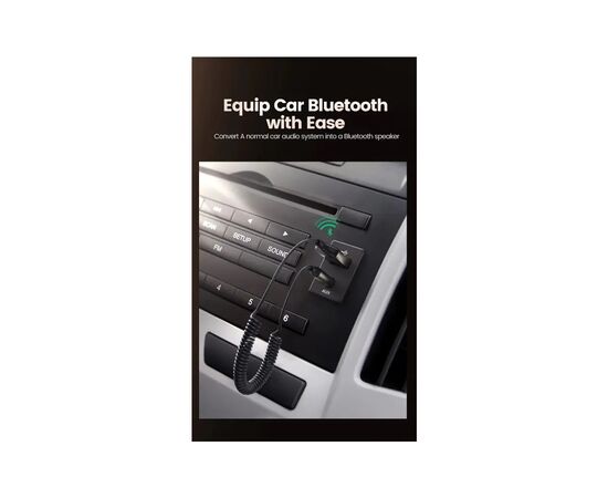 FM модулятор Ugreen Bluetooth 5.0 Aux with mic CM309 UGREEN Black (70601), изображение 6 FM модулятор Ugreen Bluetooth 5.0 Aux with mic CM309 UGREEN Black (70601), изображение 6