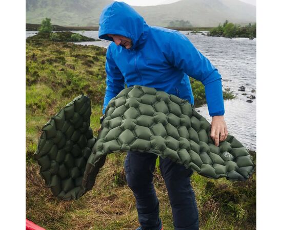 Туристический коврик Highlander Nap-Pak Inflatable Sleeping Mat 5 cm Olive AIR071 (929796), изображение 11 Туристический коврик Highlander Nap-Pak Inflatable Sleeping Mat 5 cm Olive AIR071 (929796), изображение 11