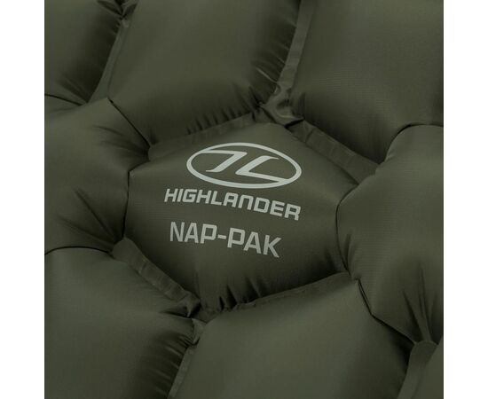 Туристический коврик Highlander Nap-Pak Inflatable Sleeping Mat 5 cm Olive AIR071 (929796), изображение 7 Туристический коврик Highlander Nap-Pak Inflatable Sleeping Mat 5 cm Olive AIR071 (929796), изображение 7