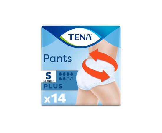 Подгузники для взрослых Tena Pants Plus S 14 (7322541773346), изображение 2 Подгузники для взрослых Tena Pants Plus S 14 (7322541773346), изображение 2
