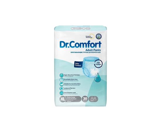 Подгузники для взрослых Dr.Comfort Extra Large 5.5 капель 30 шт (8680131205622)