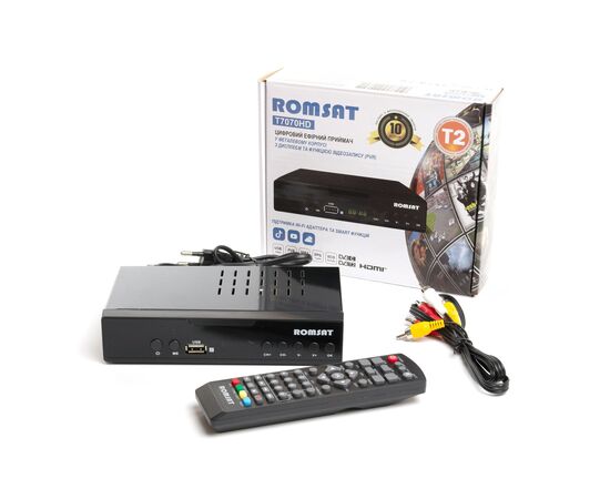 ТВ тюнер Romsat DVB-T2, металл (T7070HD), изображение 9 ТВ тюнер Romsat DVB-T2, металл (T7070HD), изображение 9