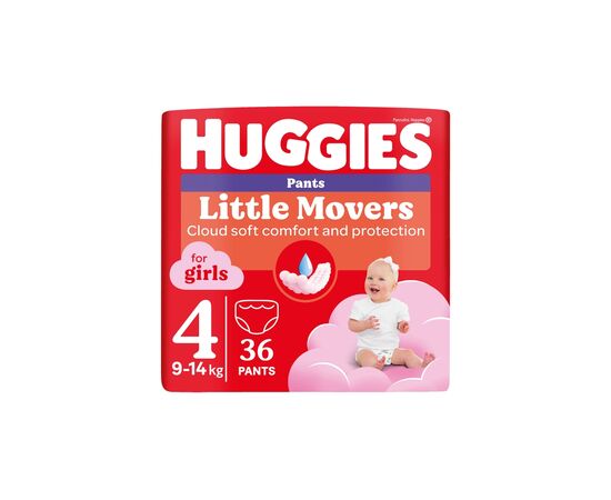 Подгузники Huggies Pants 4 Jumbo (9-14 кг) для девочек 36 шт (5029053564258)