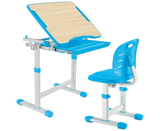 Парта со стулом FunDesk Piccolino III Blue-w, изображение 4 Парта со стулом FunDesk Piccolino III Blue-w, изображение 4