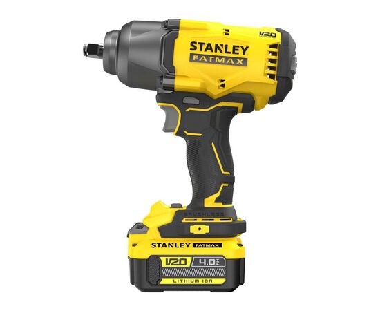 Гайковерт Stanley FatMax, ударний 18V, 4Ah, 950Нм, 2000 об/хв, 2600 уд/хв, 2.66кг (SFMCF940M1), зображення 2 Гайковерт Stanley FatMax, ударний 18V, 4Ah, 950Нм, 2000 об/хв, 2600 уд/хв, 2.66кг (SFMCF940M1), зображення 2