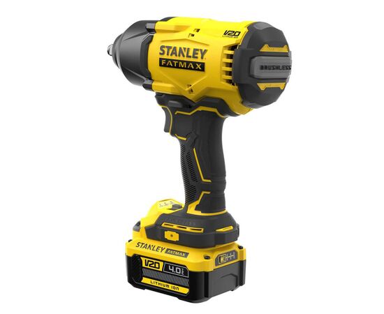 Гайковерт Stanley FatMax, ударний 18V, 4Ah, 950Нм, 2000 об/хв, 2600 уд/хв, 2.66кг (SFMCF940M1), зображення 5 Гайковерт Stanley FatMax, ударний 18V, 4Ah, 950Нм, 2000 об/хв, 2600 уд/хв, 2.66кг (SFMCF940M1), зображення 5
