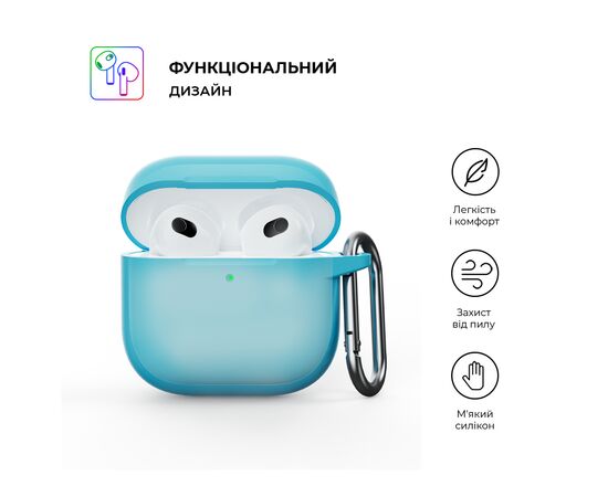 Чехол для наушников Armorstandart Hang Case для Apple AirPods 4 Luminous (ARM81285), изображение 2 Чехол для наушников Armorstandart Hang Case для Apple AirPods 4 Luminous (ARM81285), изображение 2