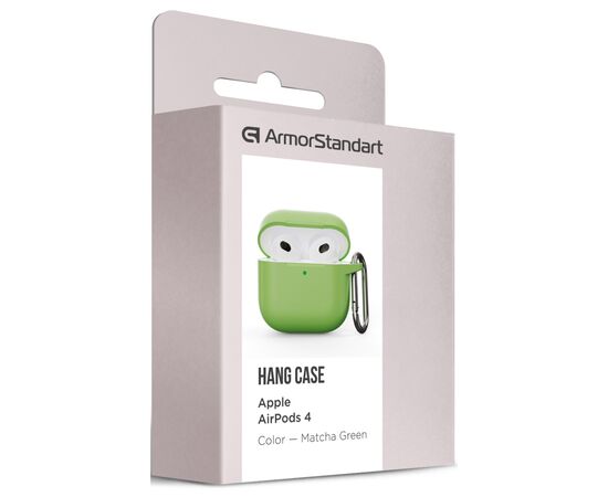 Чохол для навушників Armorstandart Hang Case для Apple AirPods 4 Matcha Green (ARM81286), зображення 3