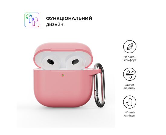 Чехол для наушников Armorstandart Hang Case для Apple AirPods 4 Pink (ARM81290), изображение 2 Чехол для наушников Armorstandart Hang Case для Apple AirPods 4 Pink (ARM81290), изображение 2