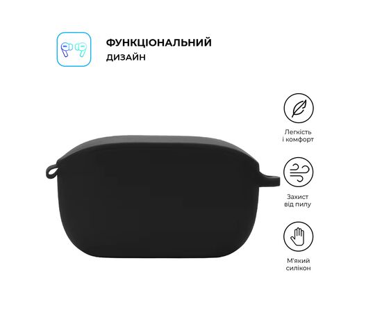 Чехол для наушников Armorstandart Hang Case для JBL Wave Buds Black (ARM79915), изображение 2 Чехол для наушников Armorstandart Hang Case для JBL Wave Buds Black (ARM79915), изображение 2