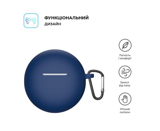 Чохол для навушників Armorstandart Hang Case для OPPO Enco Buds 2 Dark Blue (ARM71112), зображення 2