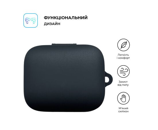 Чехол для наушников Armorstandart Hang Case для OPPO Enco X3i Black (ARM80042), изображение 2 Чехол для наушников Armorstandart Hang Case для OPPO Enco X3i Black (ARM80042), изображение 2