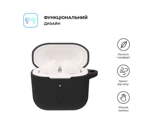 Чохол для навушників Armorstandart Hang Case для Xiaomi Redmi Buds 3 Black (ARM67078), зображення 2