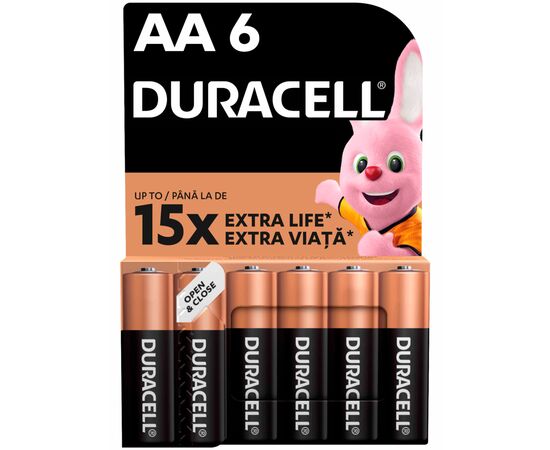 Батарейка Duracell AA MN1500 LR06 * 6 (5007757)