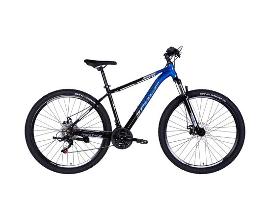 Велосипед Space 27.5" Phaeton AM DD рама-17" Al чорно-синій 2025 (OPS-SP-27.5-035)