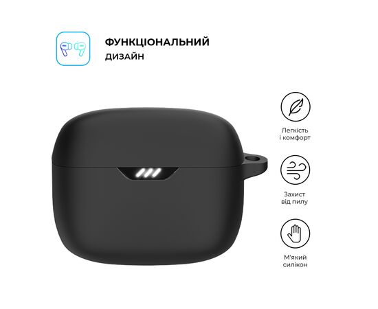 Чехол для наушников Armorstandart Hang Case для JBL Tune Beam Black (ARM79911), изображение 2 Чехол для наушников Armorstandart Hang Case для JBL Tune Beam Black (ARM79911), изображение 2