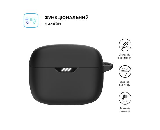 Чехол для наушников Armorstandart Hang Case для JBL Tune Buds Black (ARM80451), изображение 2 Чехол для наушников Armorstandart Hang Case для JBL Tune Buds Black (ARM80451), изображение 2