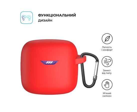 Чехол для наушников Armorstandart Hang Case для JBL Tune FleX Red (ARM79921), изображение 2 Чехол для наушников Armorstandart Hang Case для JBL Tune FleX Red (ARM79921), изображение 2