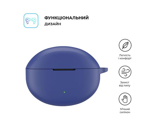 Чохол для навушників Armorstandart Hang Case для OPPO Enco Air4 Pro Dark Blue (ARM79947), зображення 2