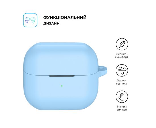 Чохол для навушників Armorstandart Hang Case для Samsung Galaxy Buds 3/3 Pro Light Blue (ARM79986), зображення 2