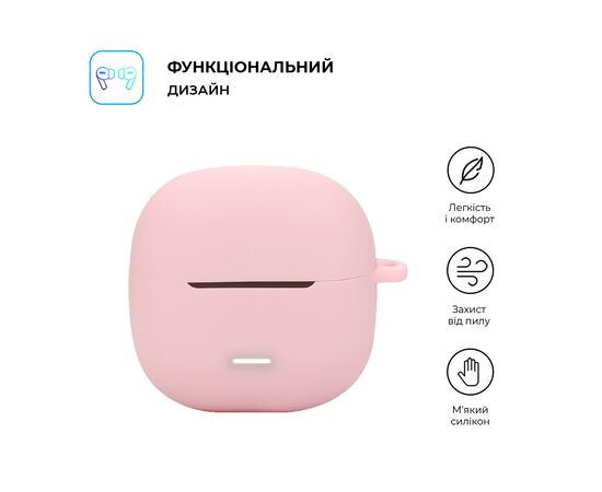 Чехол для наушников Armorstandart Hang Case для Xiaomi Redmi Buds 6 Lite Pink (ARM81089), изображение 2 Чехол для наушников Armorstandart Hang Case для Xiaomi Redmi Buds 6 Lite Pink (ARM81089), изображение 2
