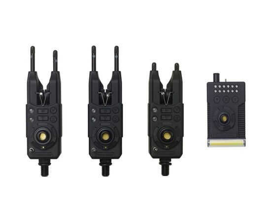Индикатор поклевки Prologic Fulcrum RMX Pro-Bite Alarms Presentation Set 3+1 multi colour (1846.15.90)