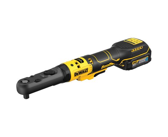 Гайковерт DeWALT угловой, XR Li-Ion PowerStack 18 В GFN, 1.7Ah, 102 Нм (DCF510E2G), изображение 3 Гайковерт DeWALT угловой, XR Li-Ion PowerStack 18 В GFN, 1.7Ah, 102 Нм (DCF510E2G), изображение 3