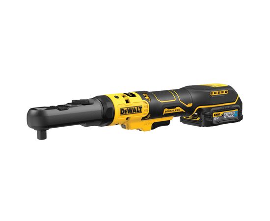 Гайковерт DeWALT угловой, XR Li-Ion PowerStack 18 В GFN, 1.7Ah, 102 Нм (DCF510E2G), изображение 4 Гайковерт DeWALT угловой, XR Li-Ion PowerStack 18 В GFN, 1.7Ah, 102 Нм (DCF510E2G), изображение 4