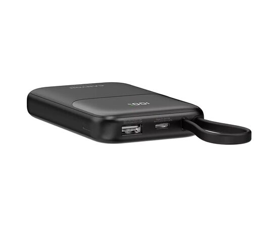 Батарея универсальная Canyon 10000mAh OnPower 101 PD/22.5W built-in cable Black (CNS-CPB101BK), изображение 5 Батарея универсальная Canyon 10000mAh OnPower 101 PD/22.5W built-in cable Black (CNS-CPB101BK), изображение 5