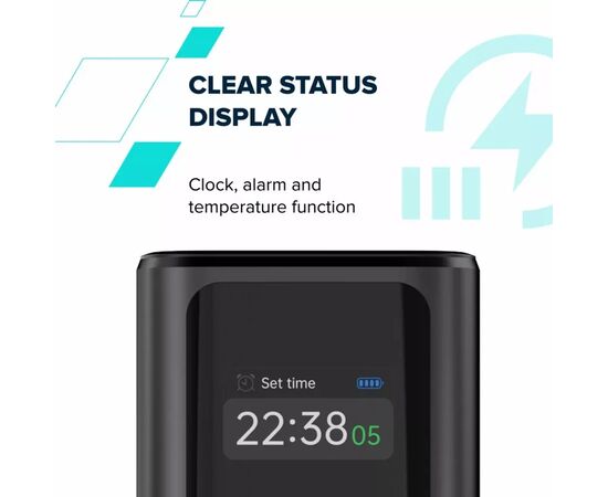 Батарея универсальная Canyon 10000mAh OnPower 130 TFT PD/30W Dark Grey (CNS-CPB130DG), изображение 9 Батарея универсальная Canyon 10000mAh OnPower 130 TFT PD/30W Dark Grey (CNS-CPB130DG), изображение 9