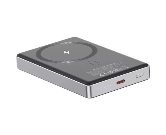 Батарея универсальная Canyon 10000mAh OnPower 510 slim Magsafe PD/20W Dark Grey (CNS-CPB510DG), изображение 5 Батарея универсальная Canyon 10000mAh OnPower 510 slim Magsafe PD/20W Dark Grey (CNS-CPB510DG), изображение 5