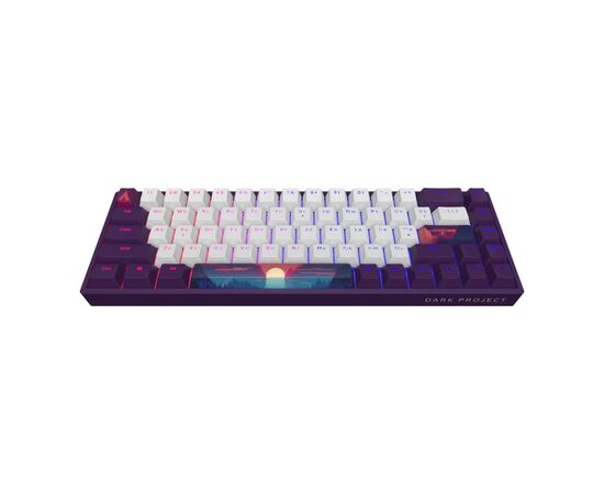 Клавиатура Dark Project Sunrise PBT RGB Mech G3MS Sapphire USB Violet/White (DPP68_GSH_SUNR_ANSI_UA), изображение 2 Клавиатура Dark Project Sunrise PBT RGB Mech G3MS Sapphire USB Violet/White (DPP68_GSH_SUNR_ANSI_UA), изображение 2