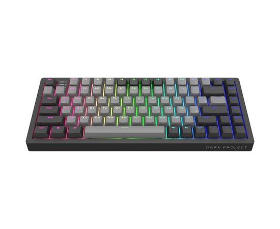 Клавиатура Dark Project KD83A PBT Mechanical Gateron Cap Teal USB Black/Gray (KB-GCT-871-100004), изображение 2 Клавиатура Dark Project KD83A PBT Mechanical Gateron Cap Teal USB Black/Gray (KB-GCT-871-100004), изображение 2